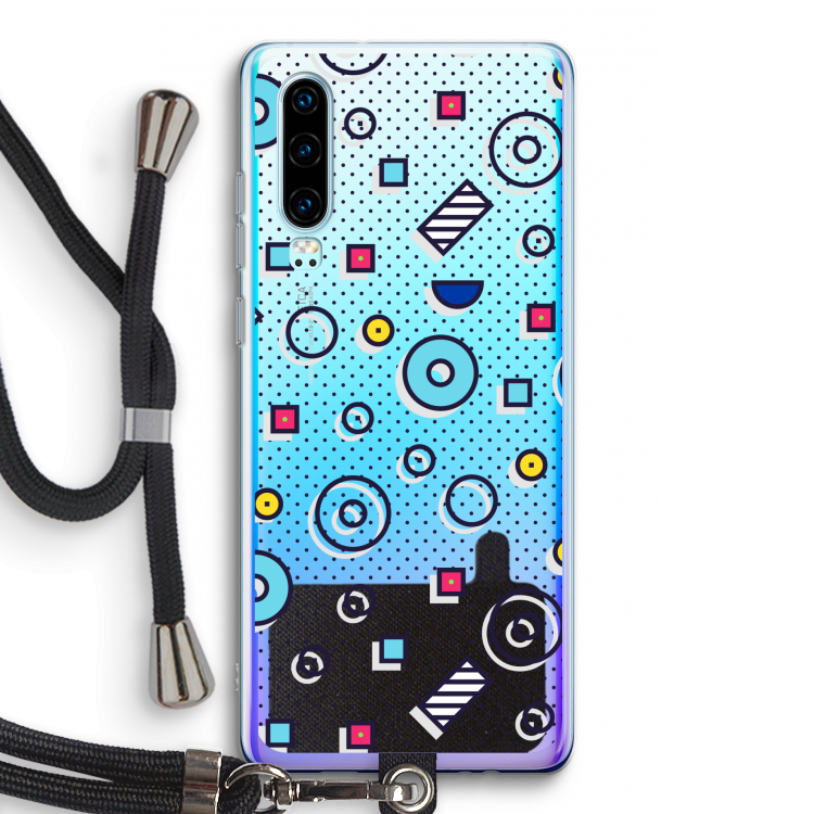 8-bit N°9: Huawei P30 Transparant Hoesje met koord