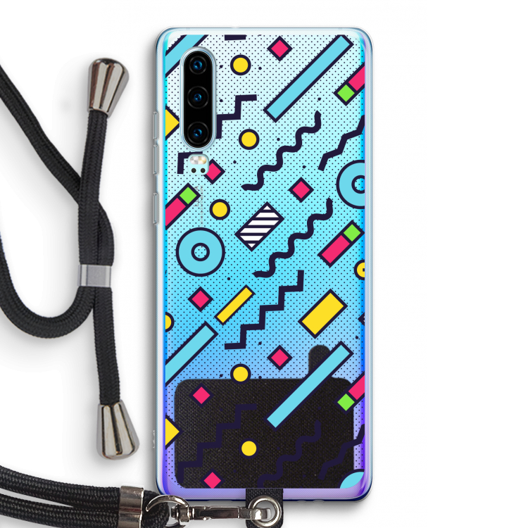 8-bit N°8: Huawei P30 Transparant Hoesje met koord