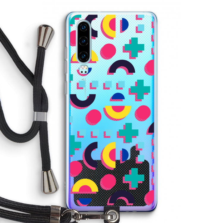 8-bit N°2: Huawei P30 Transparant Hoesje met koord