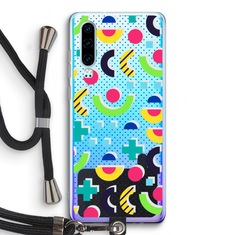 8-bit N°1: Huawei P30 Transparant Hoesje met koord