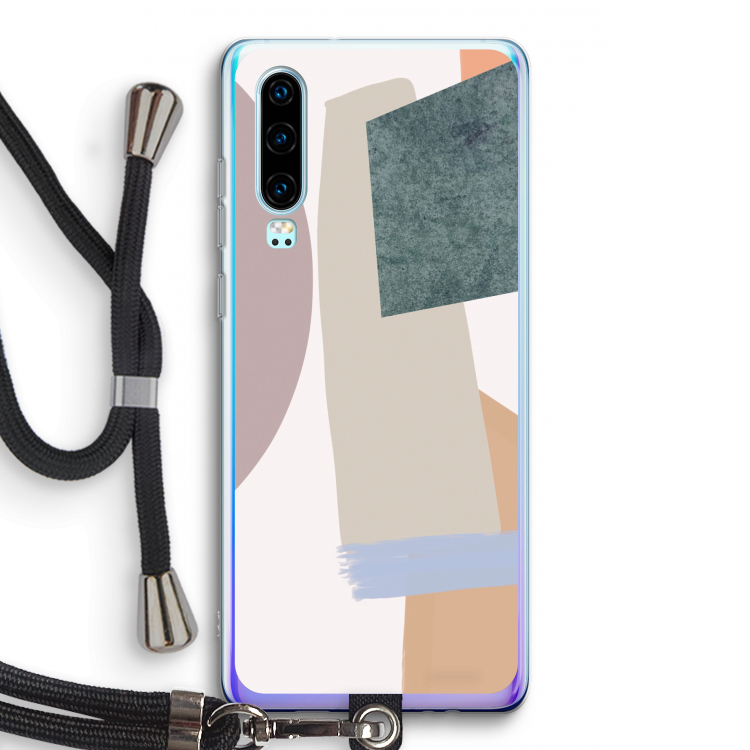 Lindo: Huawei P30 Transparant Hoesje met koord