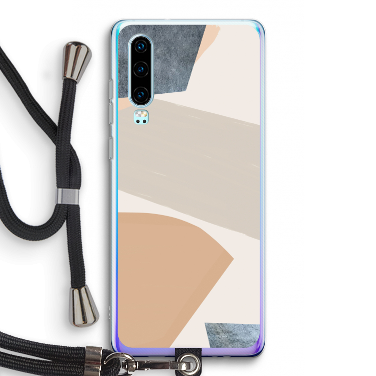 Formo: Huawei P30 Transparant Hoesje met koord