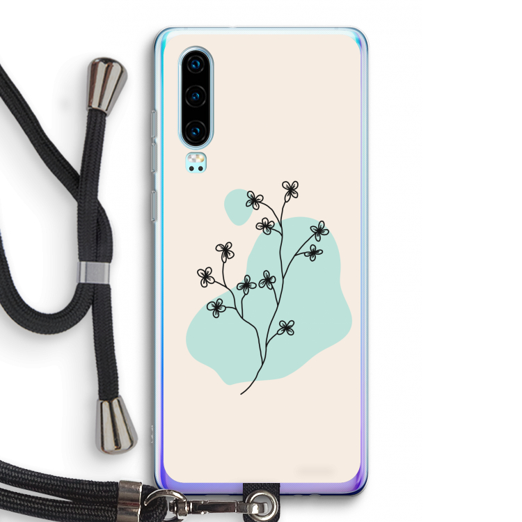 Love your petals: Huawei P30 Transparant Hoesje met koord