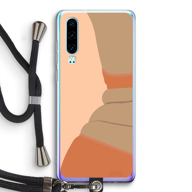 Bikini: Huawei P30 Transparant Hoesje met koord