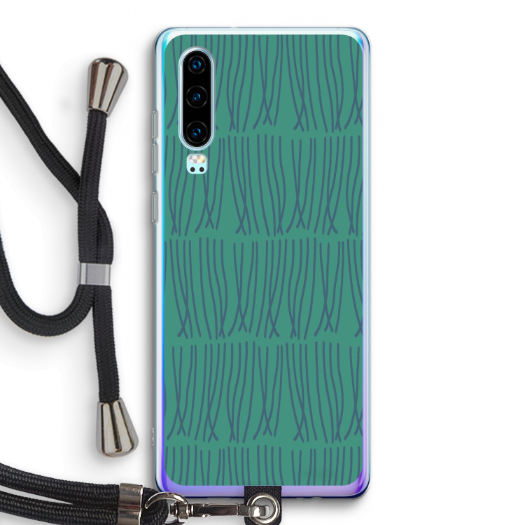 Swirls: Huawei P30 Transparant Hoesje met koord