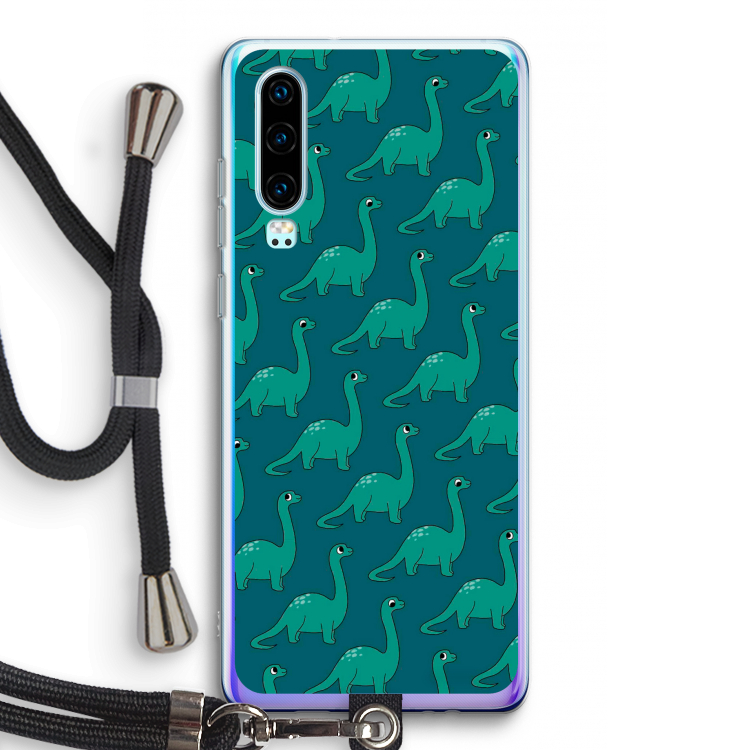Diplodocus: Huawei P30 Transparant Hoesje met koord