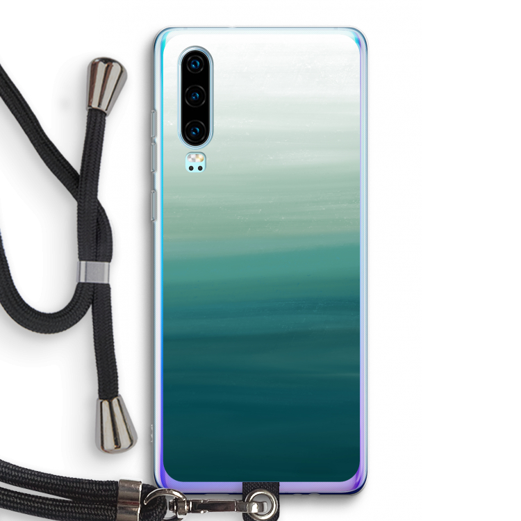 Ocean: Huawei P30 Transparant Hoesje met koord