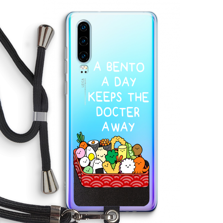 Bento a day: Huawei P30 Transparant Hoesje met koord