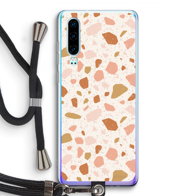 Terrazzo N°18: Huawei P30 Transparant Hoesje met koord