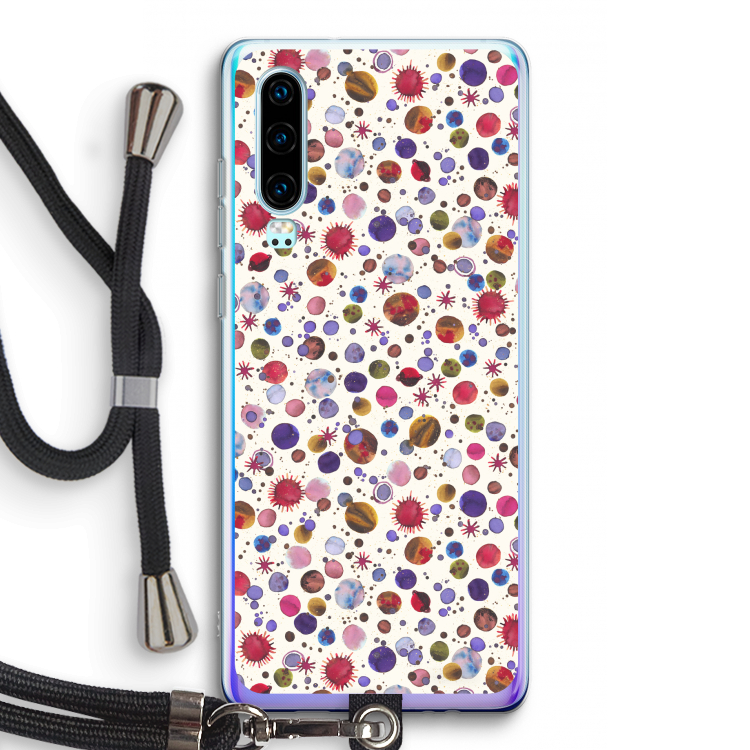Planets Space: Huawei P30 Transparant Hoesje met koord