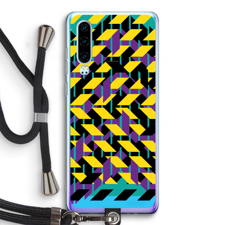Skew Bee 3: Huawei P30 Transparant Hoesje met koord