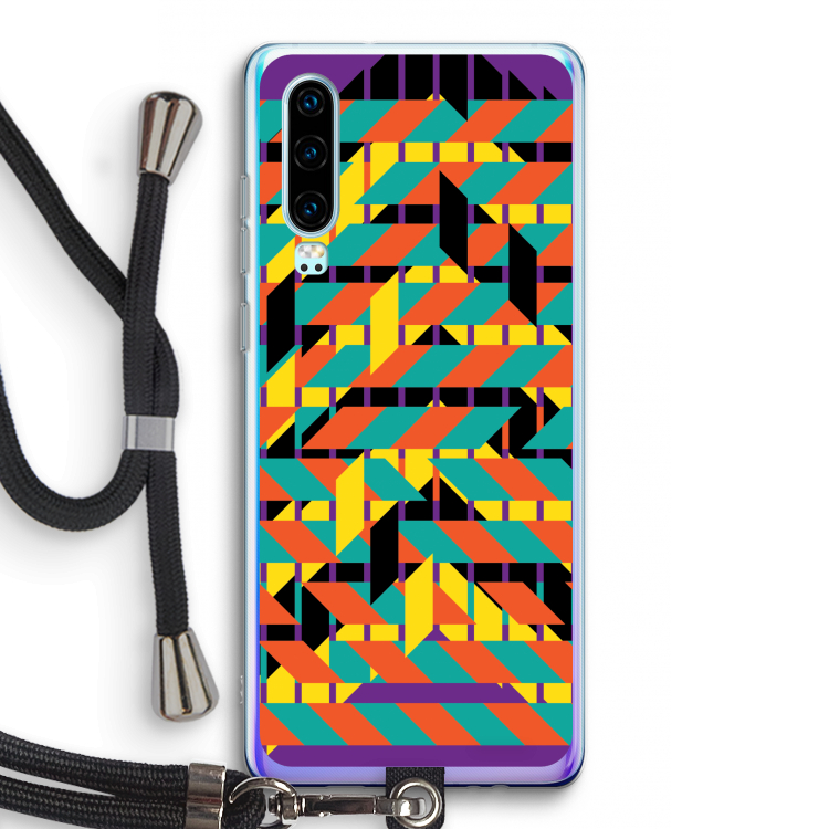 Skew Bee 2: Huawei P30 Transparant Hoesje met koord