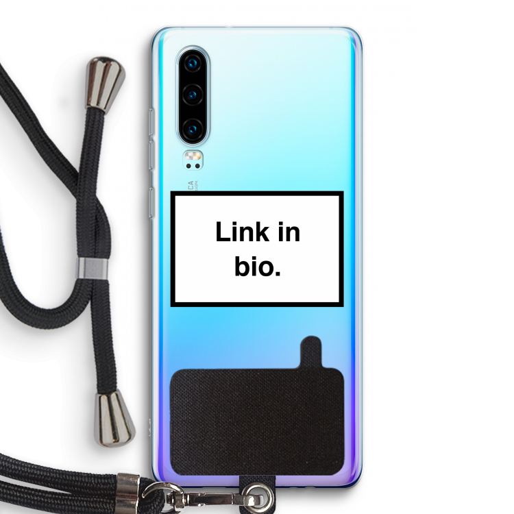Link in bio: Huawei P30 Transparant Hoesje met koord