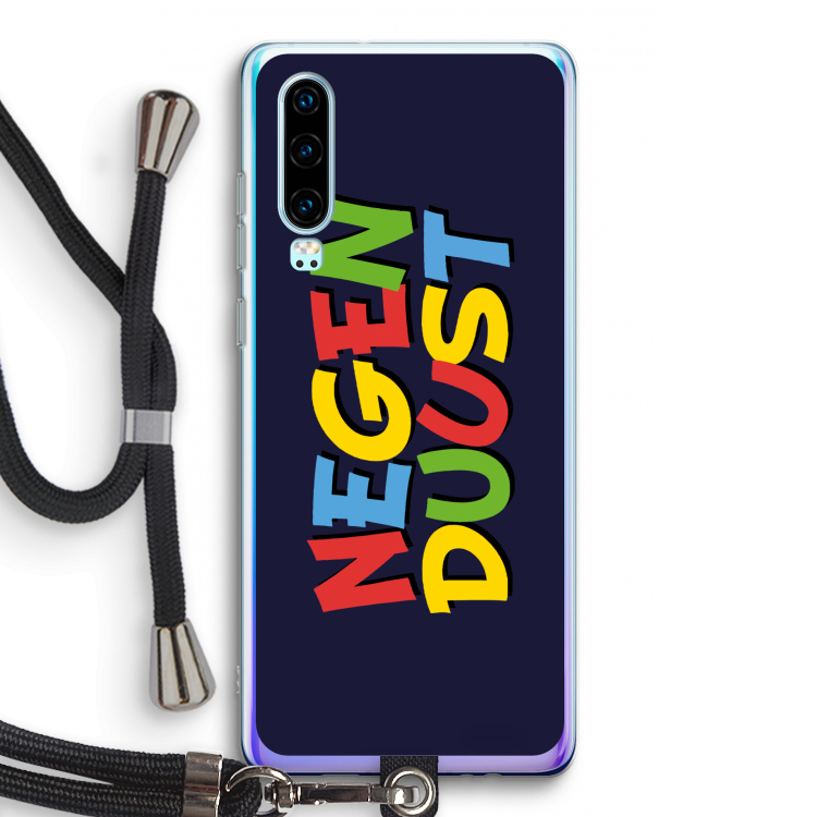 90's One: Huawei P30 Transparant Hoesje met koord