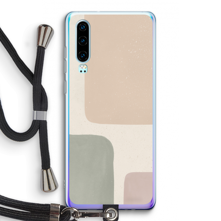 Geo #7: Huawei P30 Transparant Hoesje met koord