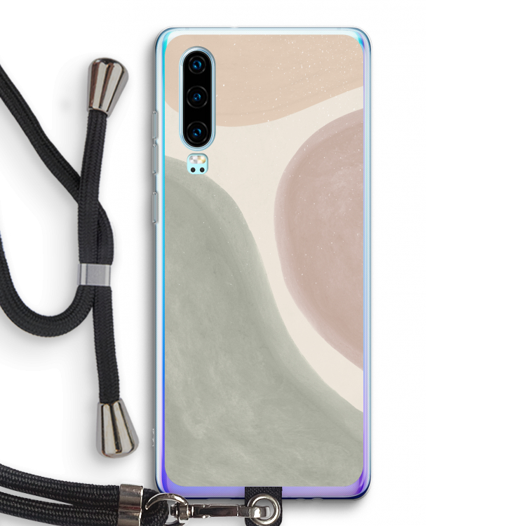 Geo #6: Huawei P30 Transparant Hoesje met koord