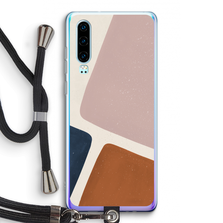 Geo #2: Huawei P30 Transparant Hoesje met koord