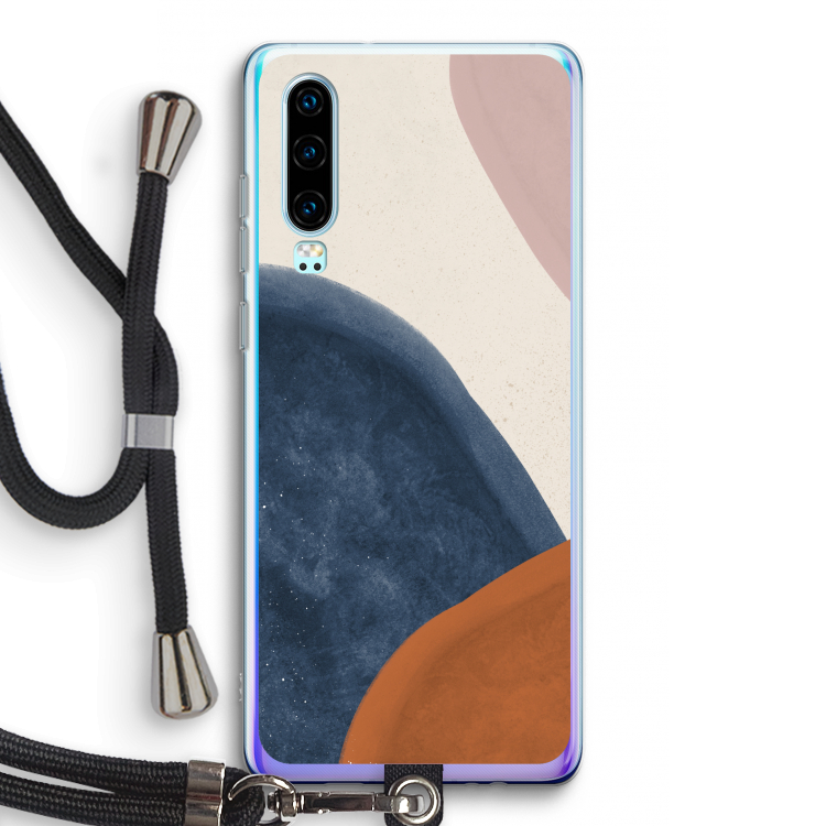 Geo #1: Huawei P30 Transparant Hoesje met koord
