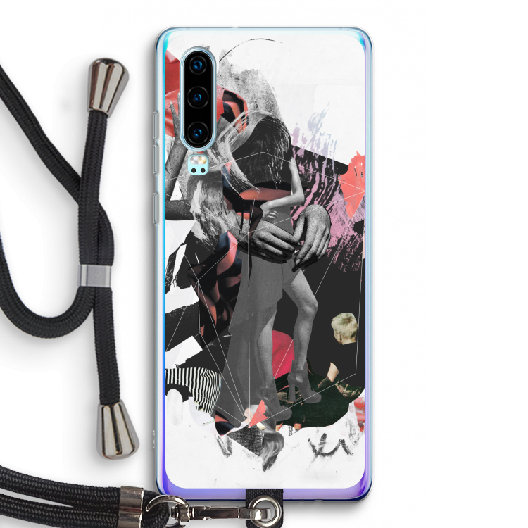 Dissimulation du réel: Huawei P30 Transparant Hoesje met koord