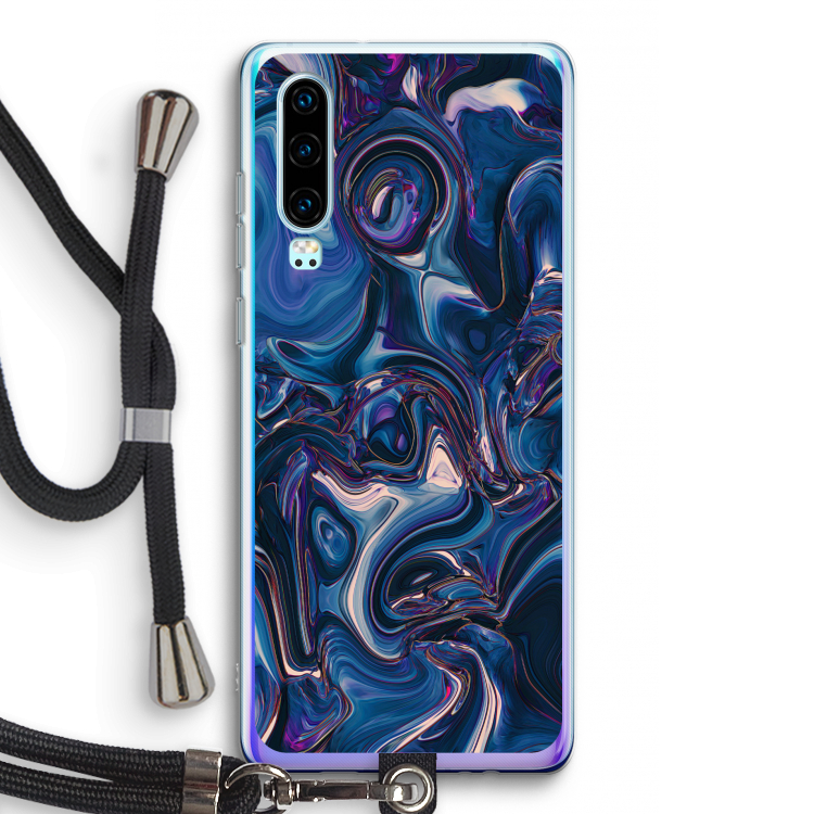 Mirrored Mirage: Huawei P30 Transparant Hoesje met koord