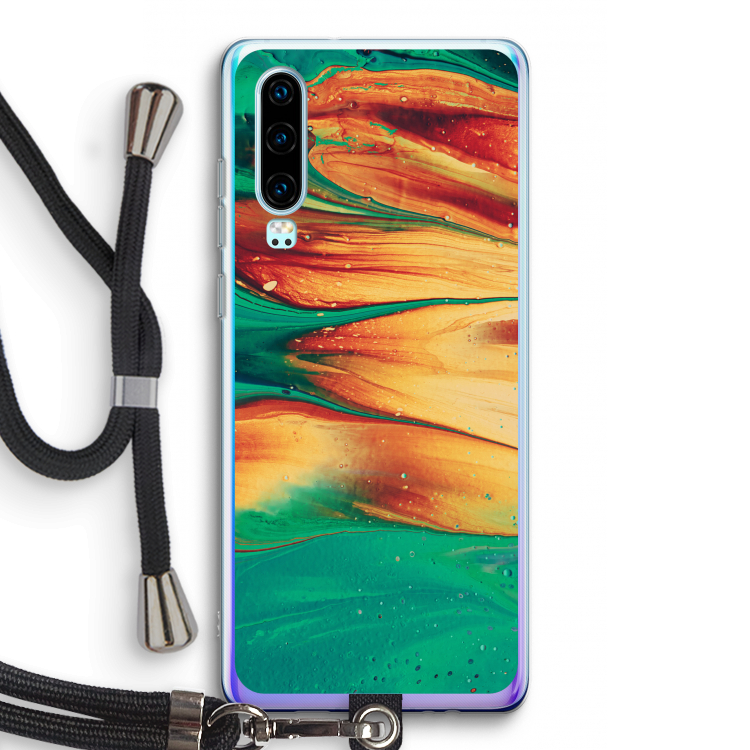 Green Inferno: Huawei P30 Transparant Hoesje met koord