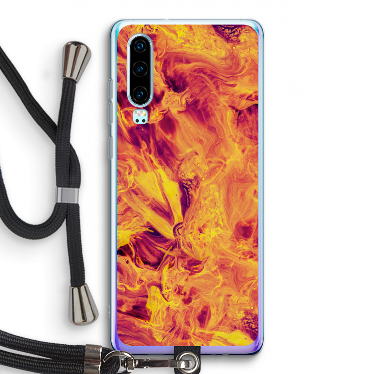 Eternal Fire: Huawei P30 Transparant Hoesje met koord
