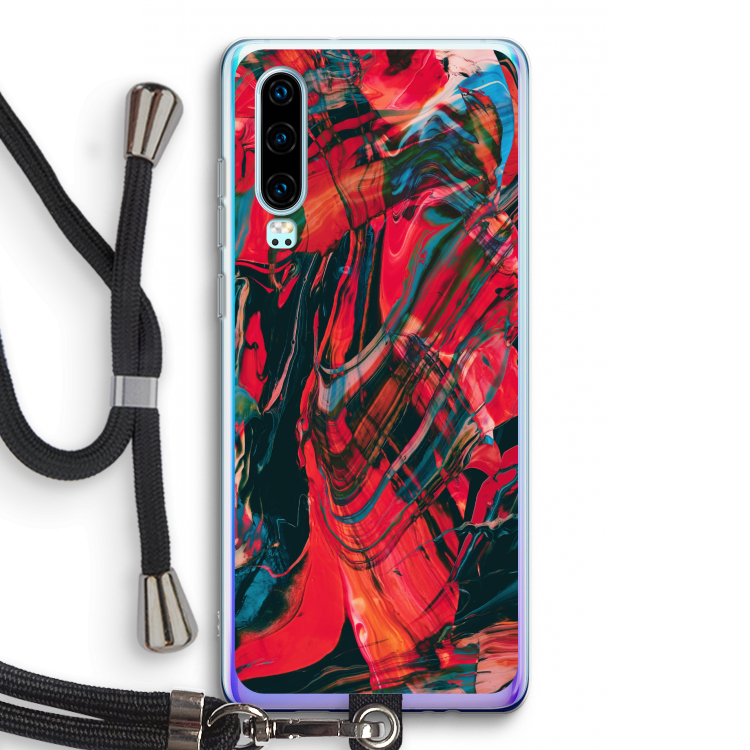 Endless Descent: Huawei P30 Transparant Hoesje met koord