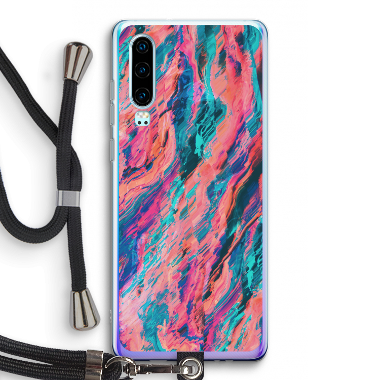 Electric Times: Huawei P30 Transparant Hoesje met koord