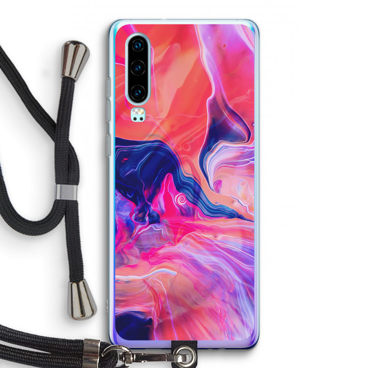 Earth And Ocean: Huawei P30 Transparant Hoesje met koord