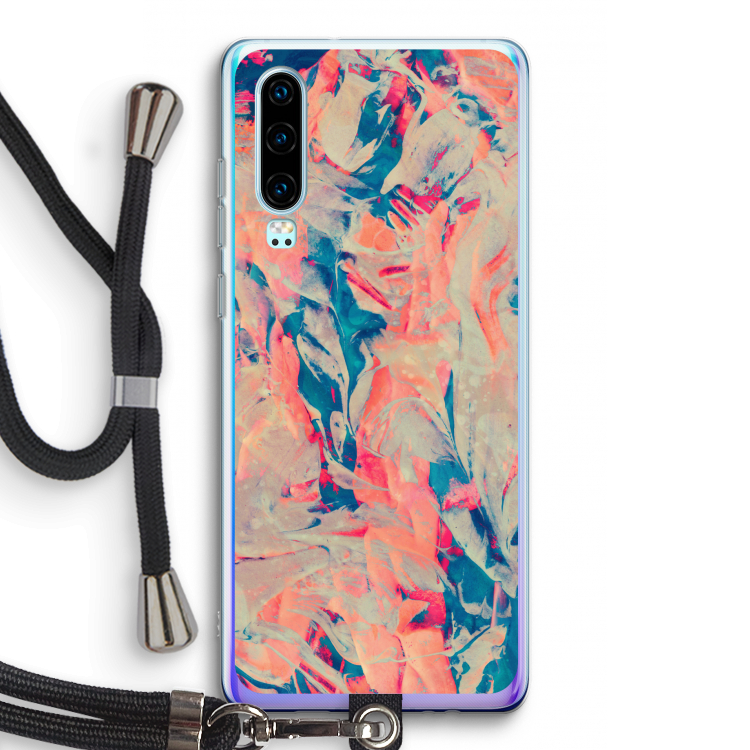 Alone: Huawei P30 Transparant Hoesje met koord