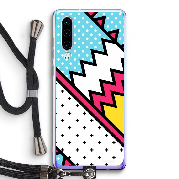 Pop Art #2: Huawei P30 Transparant Hoesje met koord