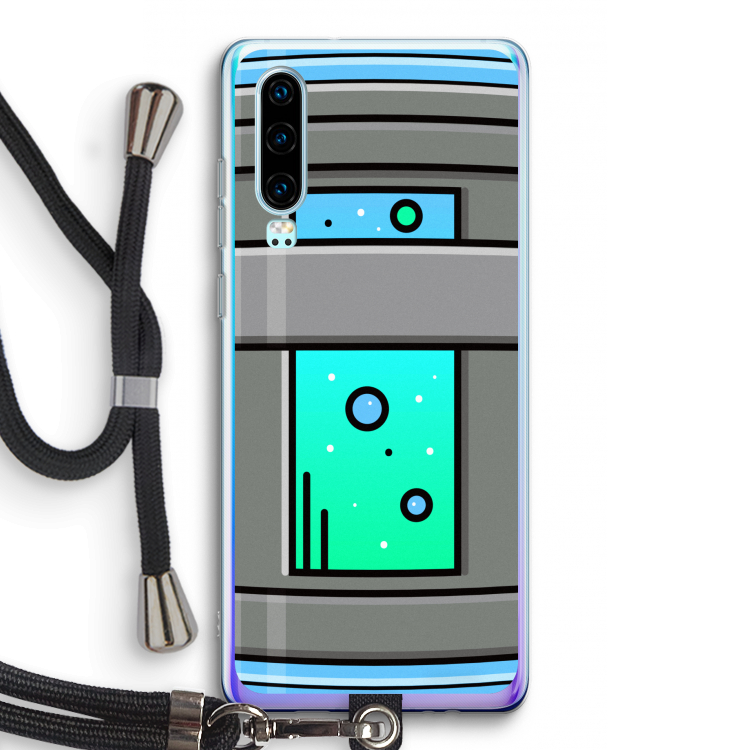 Chug Bottle: Huawei P30 Transparant Hoesje met koord