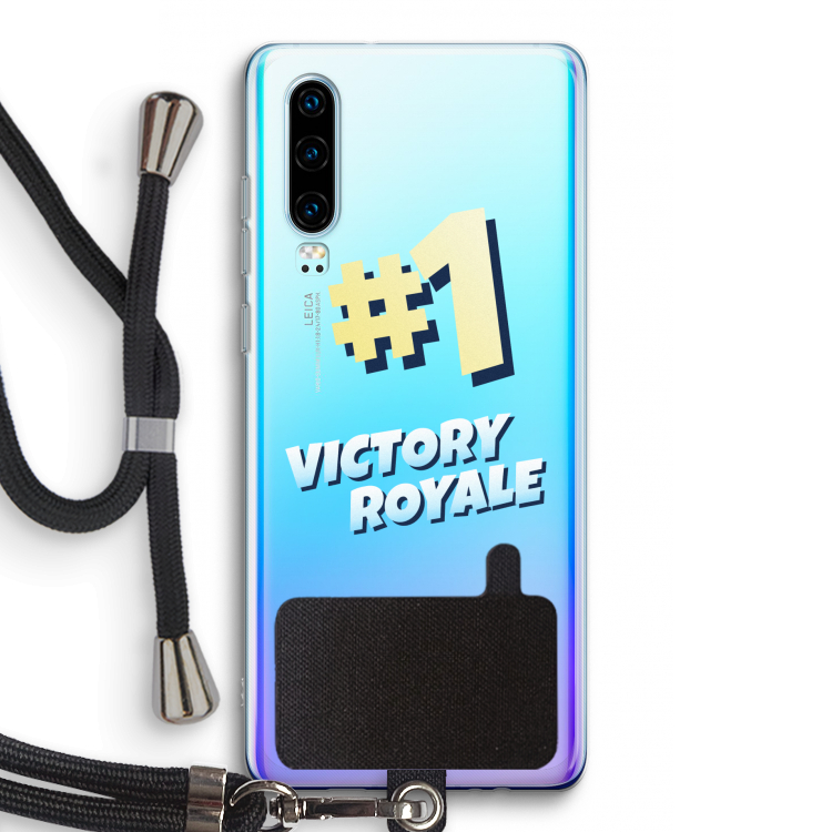 Victory Royale: Huawei P30 Transparant Hoesje met koord