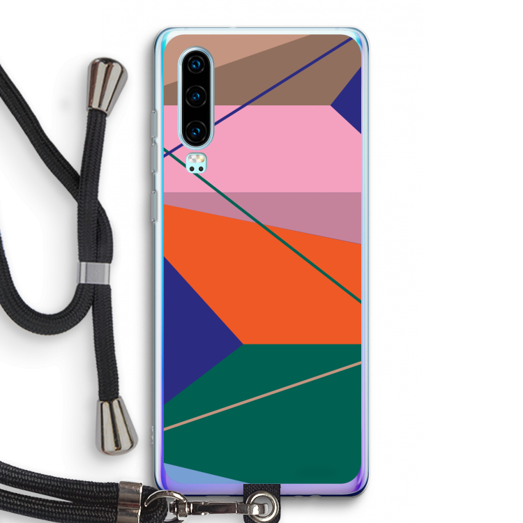 Gestalte 1: Huawei P30 Transparant Hoesje met koord