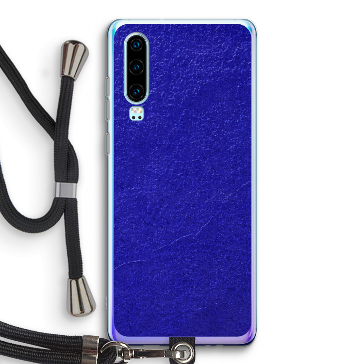 Majorelle Blue: Huawei P30 Transparant Hoesje met koord