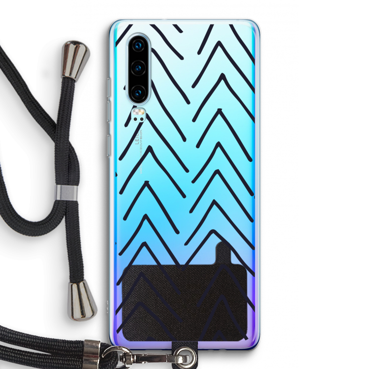 Marrakech Arrows: Huawei P30 Transparant Hoesje met koord