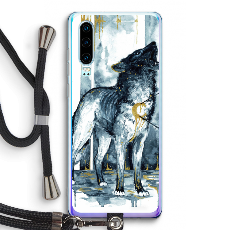 Bleeding Soul: Huawei P30 Transparant Hoesje met koord