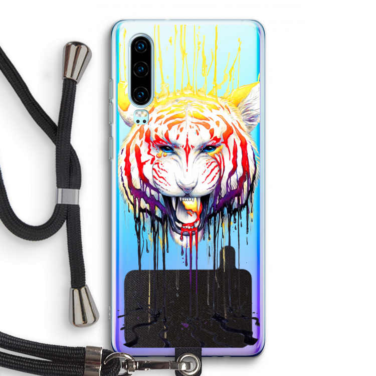 Fading: Huawei P30 Transparant Hoesje met koord