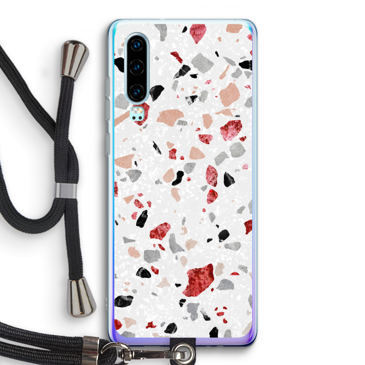 Terrazzo N°12: Huawei P30 Transparant Hoesje met koord