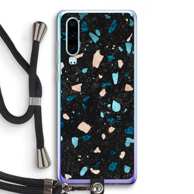 Terrazzo N°11: Huawei P30 Transparant Hoesje met koord
