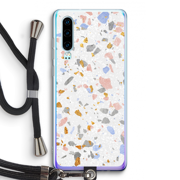 Terrazzo N°8: Huawei P30 Transparant Hoesje met koord