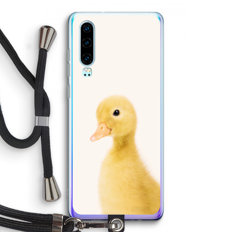 Duke: Huawei P30 Transparant Hoesje met koord