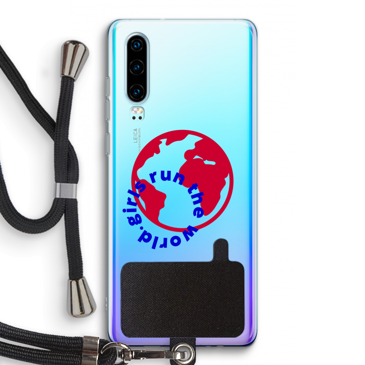 Run The World: Huawei P30 Transparant Hoesje met koord