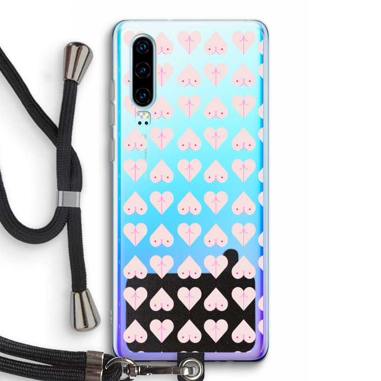 Ass 'n Titties: Huawei P30 Transparant Hoesje met koord