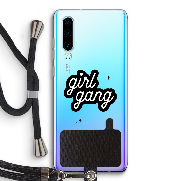 Girl Gang: Huawei P30 Transparant Hoesje met koord