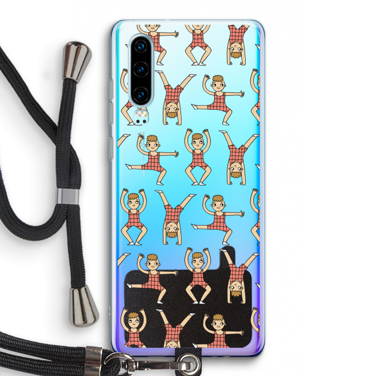 Gymboys: Huawei P30 Transparant Hoesje met koord