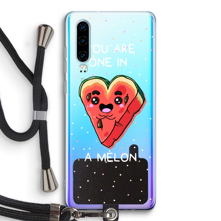 One In A Melon: Huawei P30 Transparant Hoesje met koord