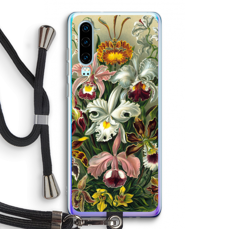 Haeckel Orchidae: Huawei P30 Transparant Hoesje met koord