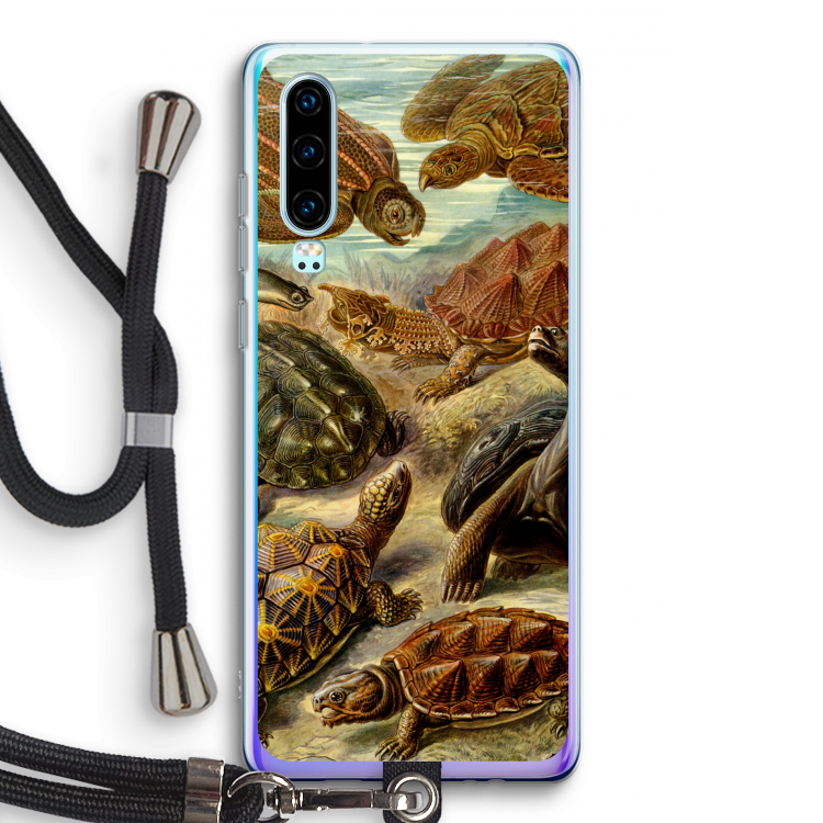 Haeckel Chelonia: Huawei P30 Transparant Hoesje met koord
