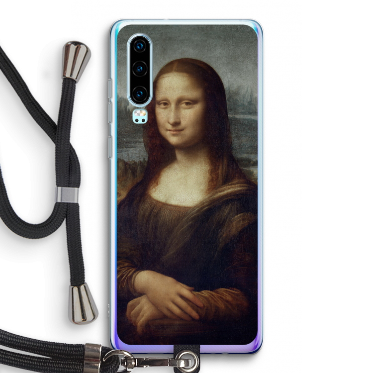 Mona Lisa: Huawei P30 Transparant Hoesje met koord